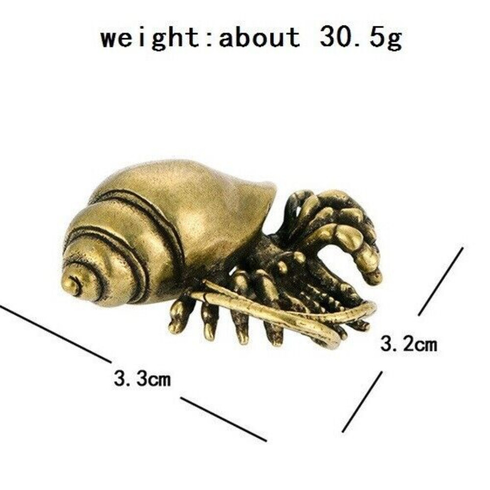 Brass Hermit Crab Hermit Crab Statue Small Sculpture Ornament Decoration Gift