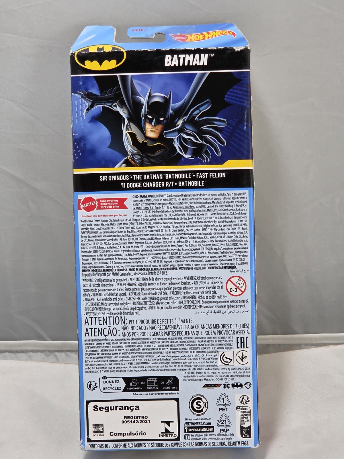 2024 Hot Wheels DC Batman 5 Pack Diecast 1:64 Scale New ,Blue Chrome Bat Mobile