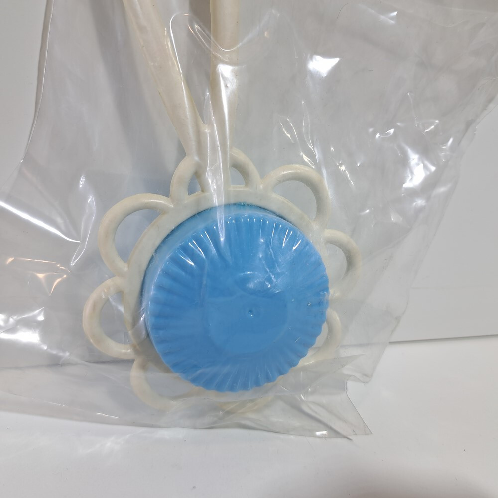 VTG MADE IN GREECE BABY PLASTIC RATTLE PLASTIC ANGELOUDI PITSI-RICO GREEK c