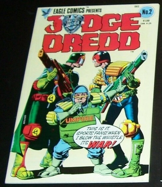 9.0 VFNM JUDGE DREDD 2, Brian Bolland, John Wagner EAGLE COMICS NEW Combined Shp