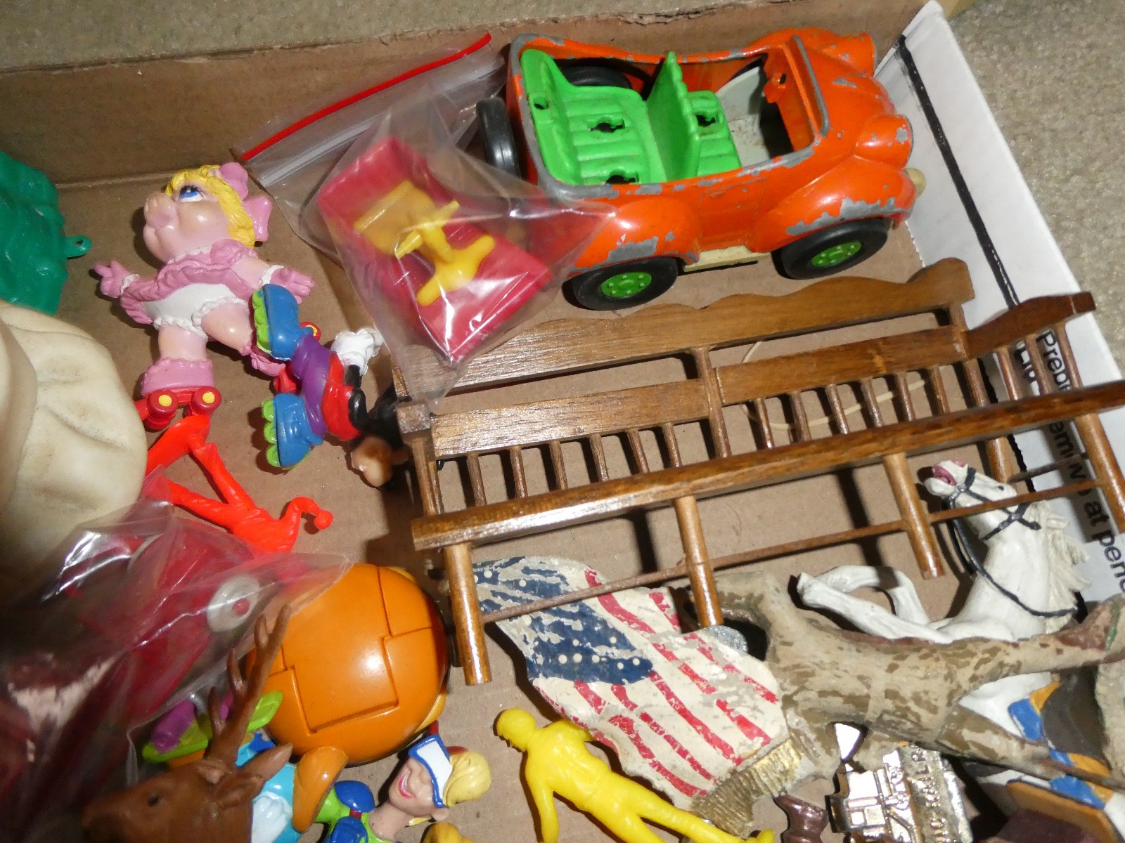 Vintage Junk Drawer Lot of Figurines Soldiers Toys and Random Collectibles #4