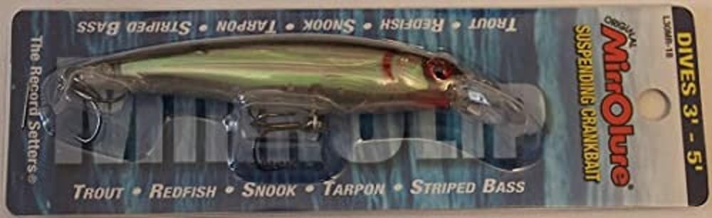 MirrOLure L30MR SHAD Mirrolip Bluee Bk Pearl Silver 3 3 4in 5 8oz Mirrolure
