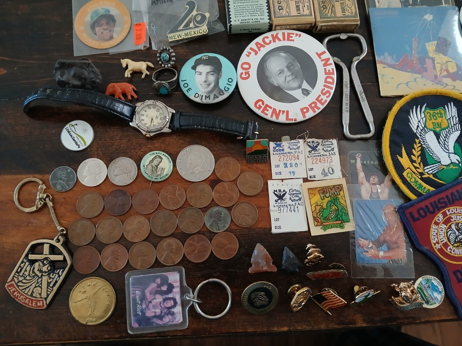 Vintage junk drawer lot of oddball stuff
