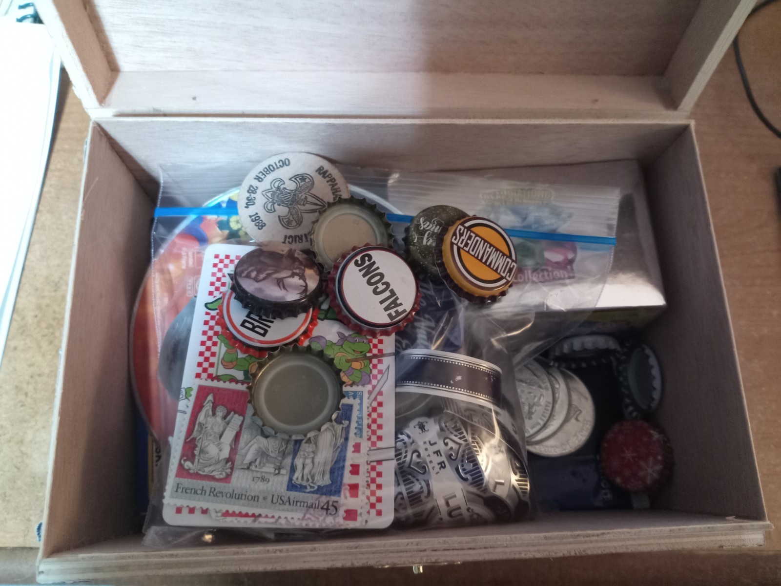 Cigar Box of Junk Drawer Collectibles, Misc, #C1