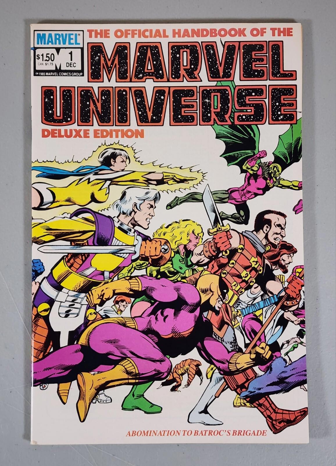 OFFICIAL HANDBOOK OF THE MARVEL UNIVERSE DELUXE EDITION #1 & 2 NM