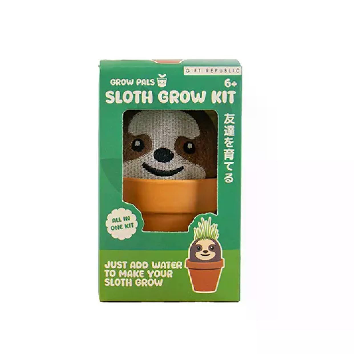 Gift Republic Sloth Grow Pal Kit, Multicolor