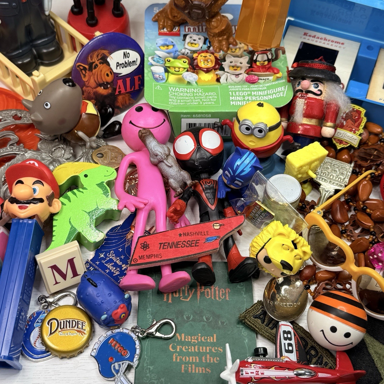 Junk Drawer Mixed Lot Assorted Smalls Toys Trinkets 2.76 Pounds