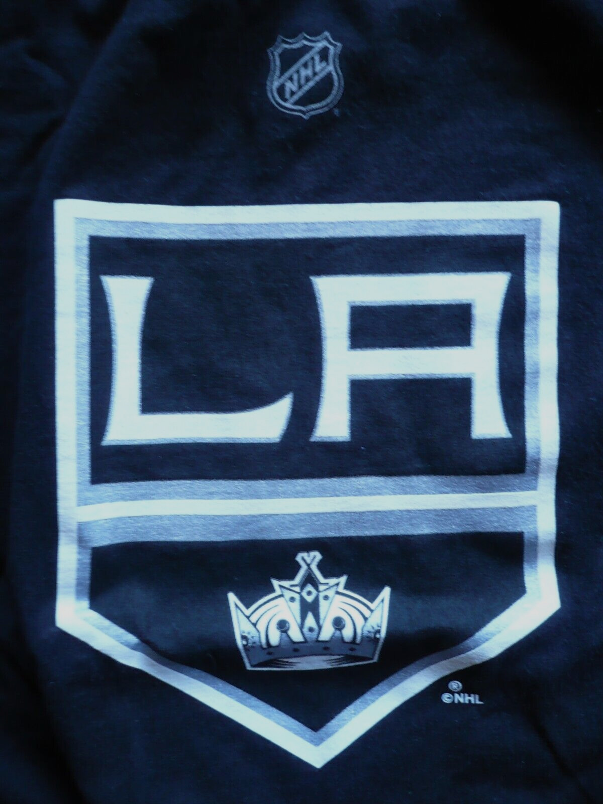 LA KINGS, NHL, QUICK 32 Design REEBOK T-Shirt YOUTH XL EG TG 18 Short Sleeve BLK