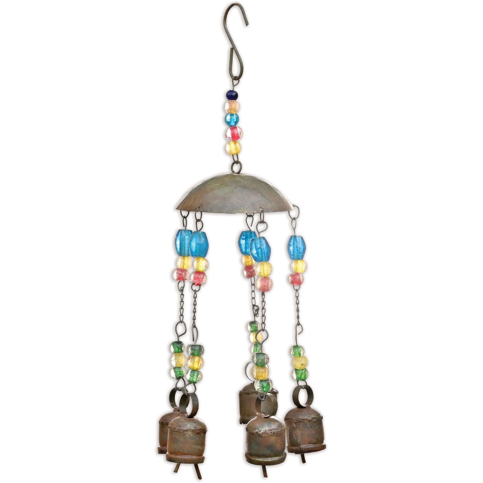 Sunset Vista Designs Decorative Sangeet Bell Chimes, Patina, 15.5-inch Height