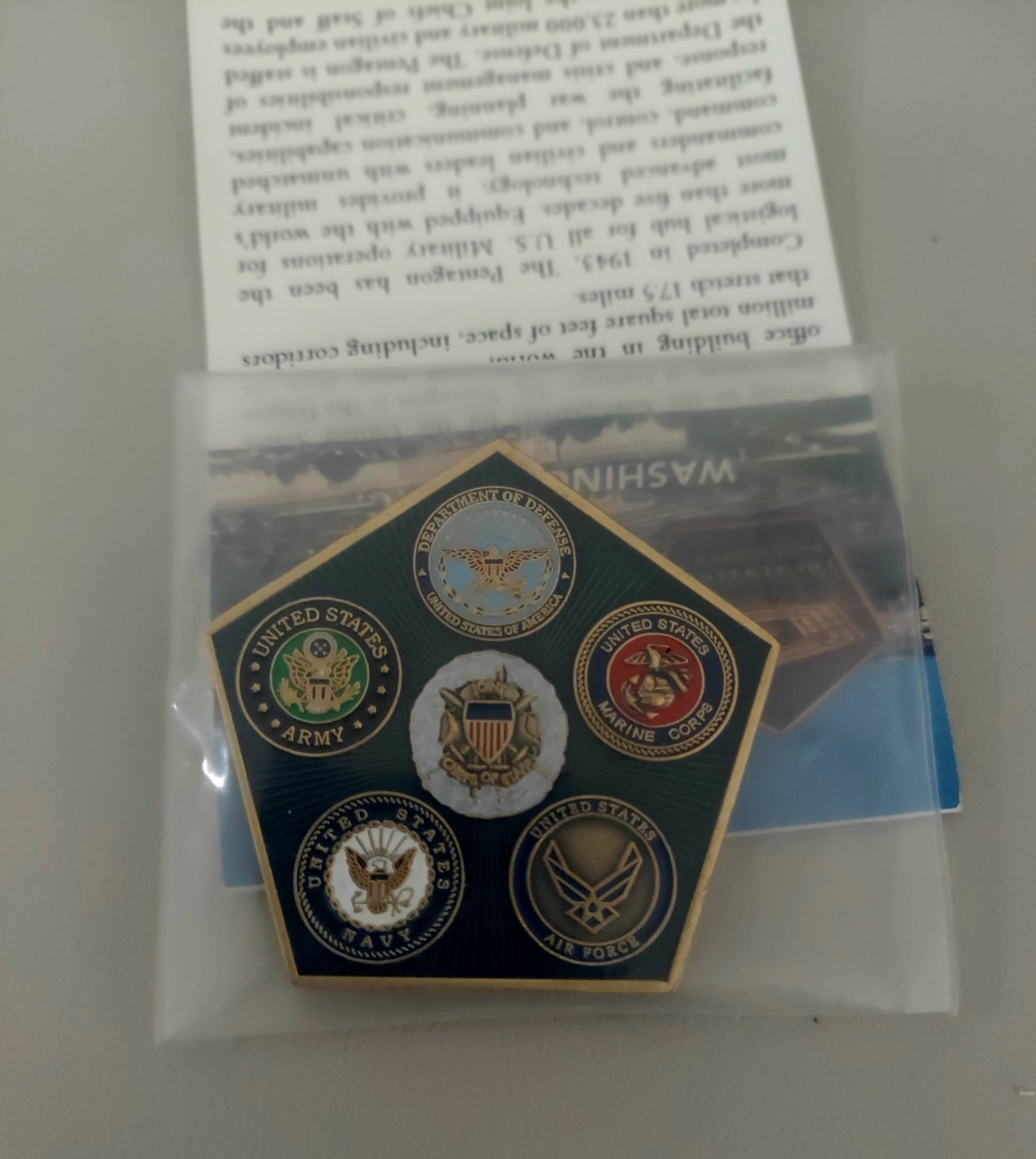 Military Memorabilia/ Collectibles U.S. Army,Pentagon, U.S.M.C. Challenge Coins