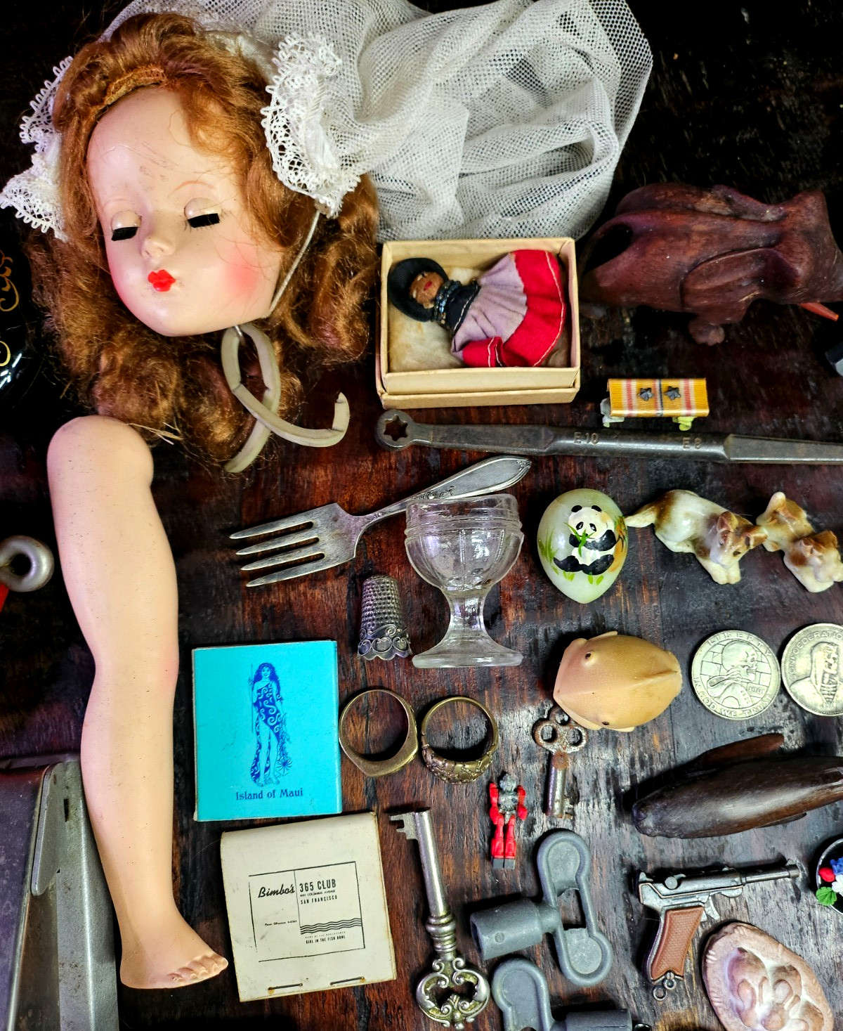 PREMIUM JUNK DRAWER Lot Trinket Smalls Vintage Knick Knacks Resale Tchotchkes