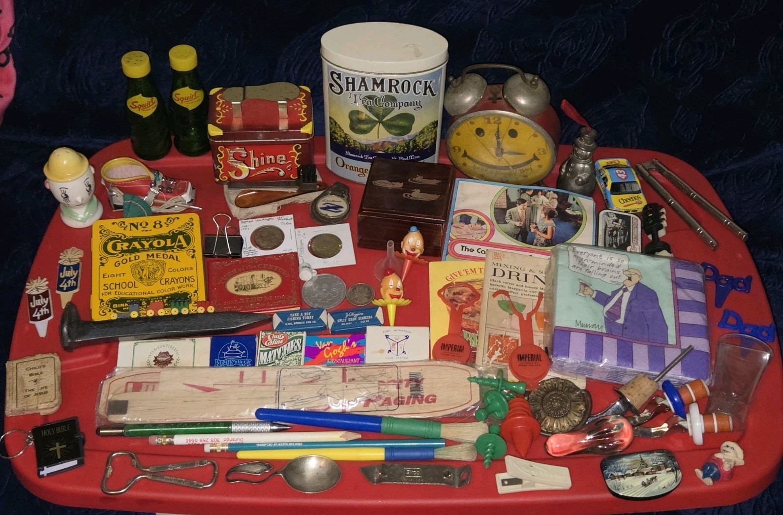 Grandpas Vintage Junk Drawer Lot~Random Misc Collectables Knick knacks & More