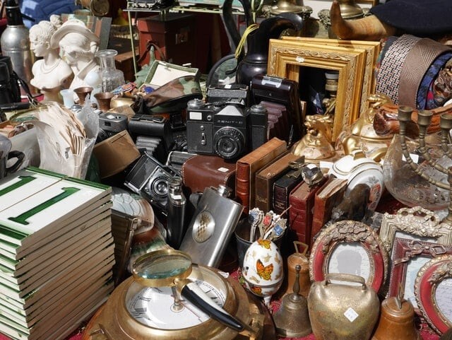 5 pound box lot of New & Old collectible items from estates-See details-#FD25