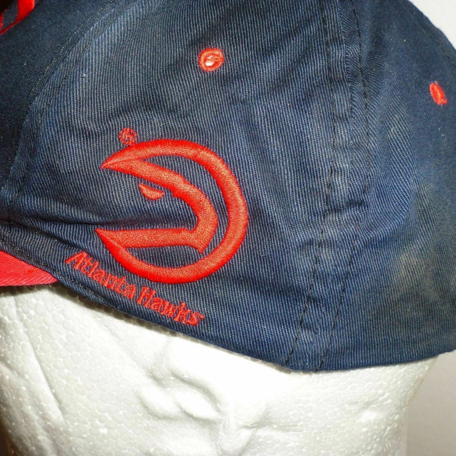 VINTAGE 1990s Atlanta Hawks NBA Basketball Hat – Distressed – Youth Snapback Cap