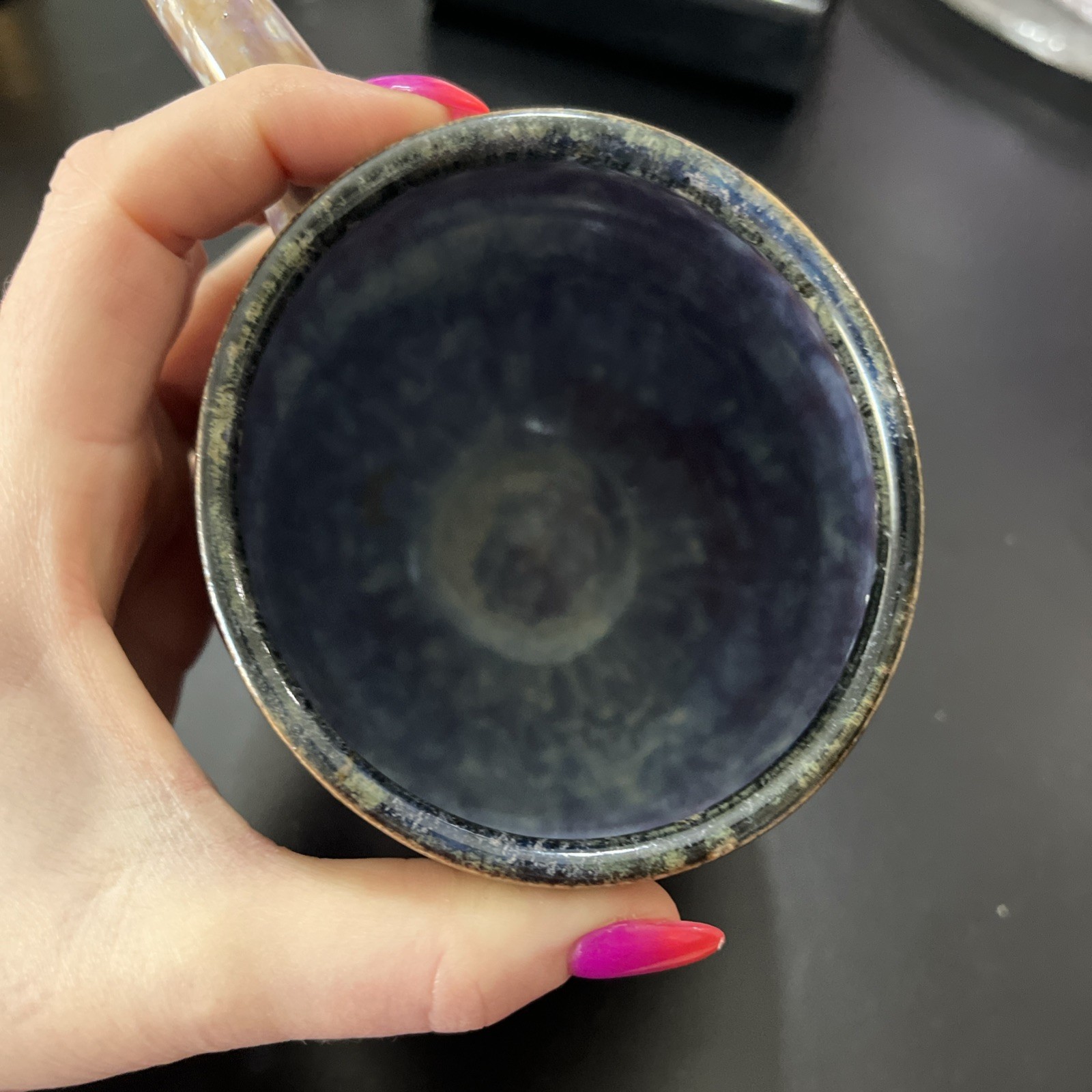 Vintage Tonala Cancun Mexican Mug Very Ornate Detailed Gorgeous Drip Glaze
