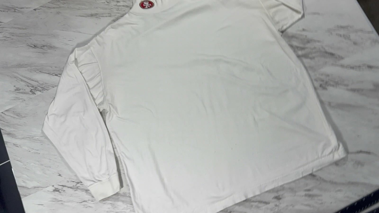 Vintage 49ers Reebok Mock Neck Long Sleeve Shirt L NFL Pro Line #8
