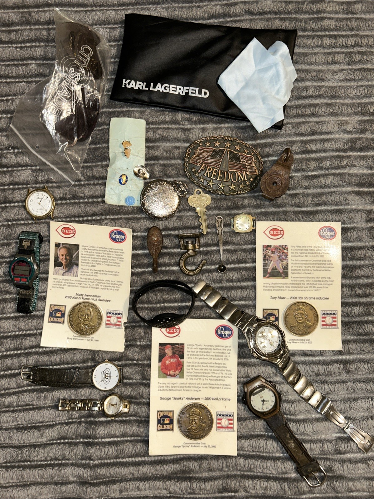 Junk Drawer Old Untested Interesting & Miscellaneous Stuff Watches Coins DETAILS
