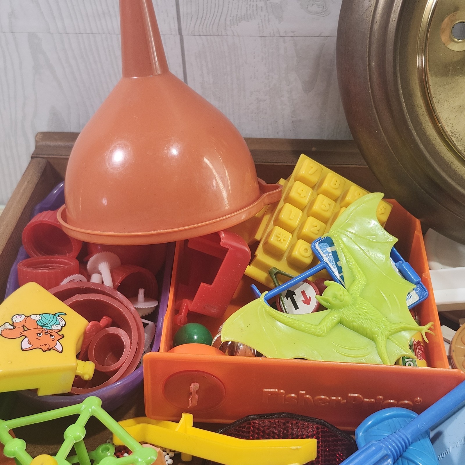 Junk Drawer Plastic Bits and Pieces Salvage Assemblage Art 75+pcs