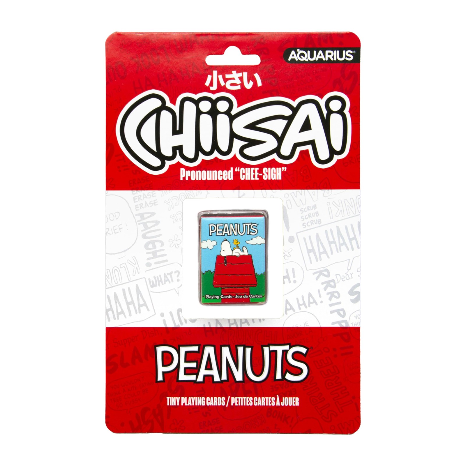 Aquarius Peanuts Chiisai Micro Playing Card Deck 1.8×1.3 in Licensed