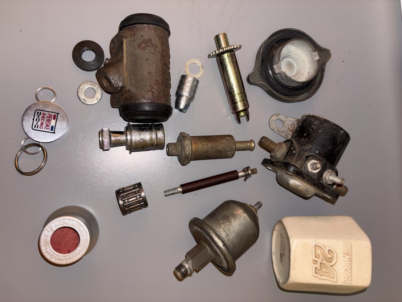 Vintage Mechanic’s Junk Drawer Lot – Garage Finds, Car Parts & Collectibles
