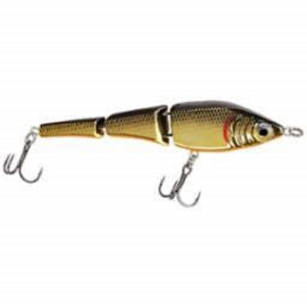Mirrolure C31MR-CR808 Jointed Swimbait Gold/Black Bk/Org Belly 4 in 1/2oz
