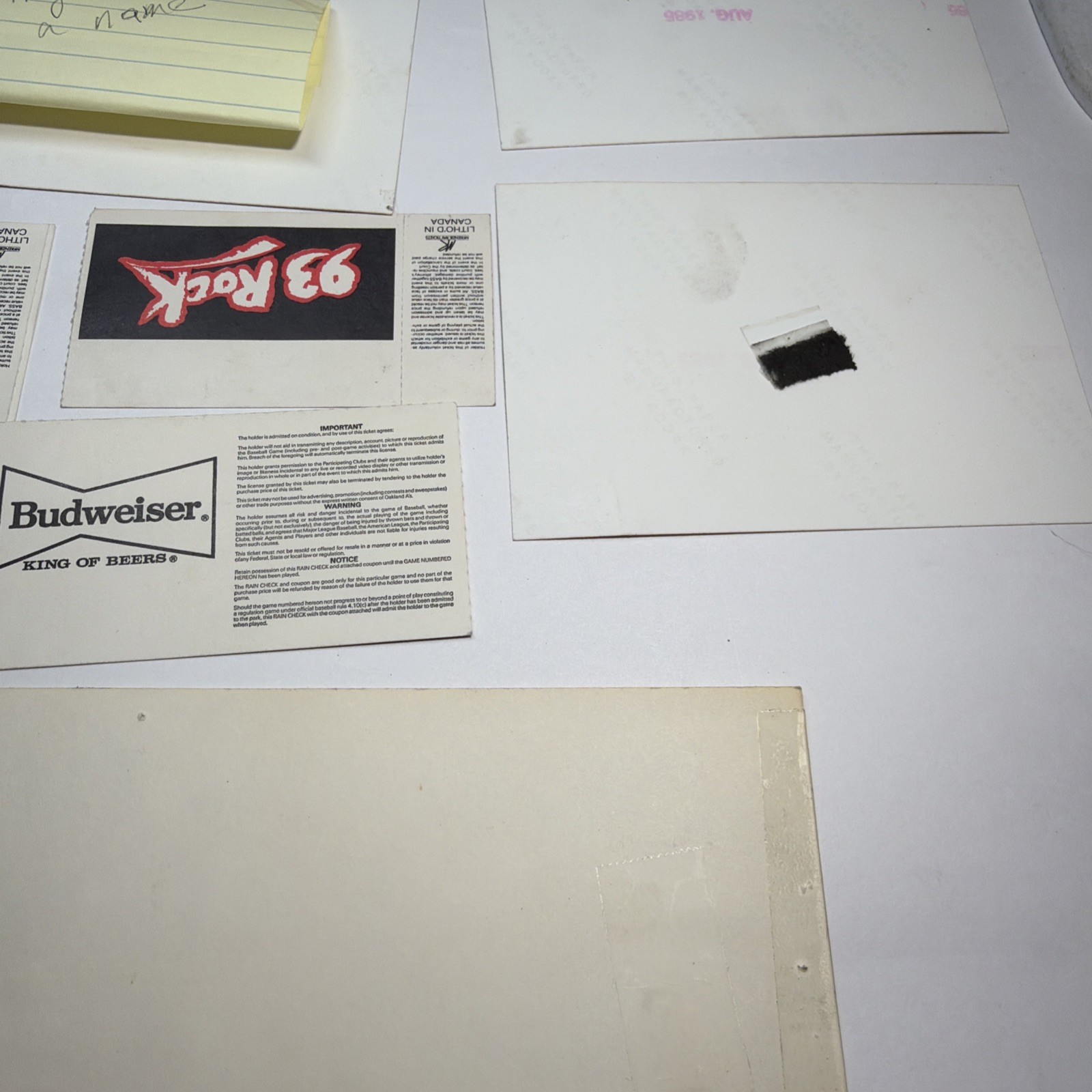 1980s & 90’s Nostalgia Lot Bugle Boy, Car Photos, Concert Ticket Stubs & More