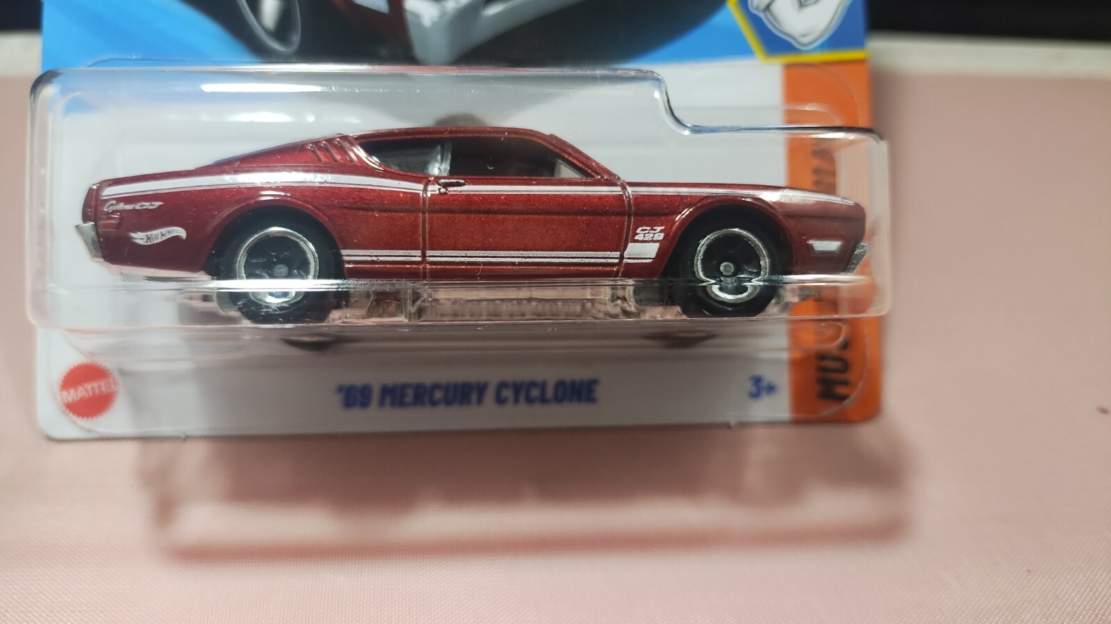 Hot Wheels ’69 Mercury Cyclone Muscle Mania #2/10 Red Diecast 1:64 Scale New