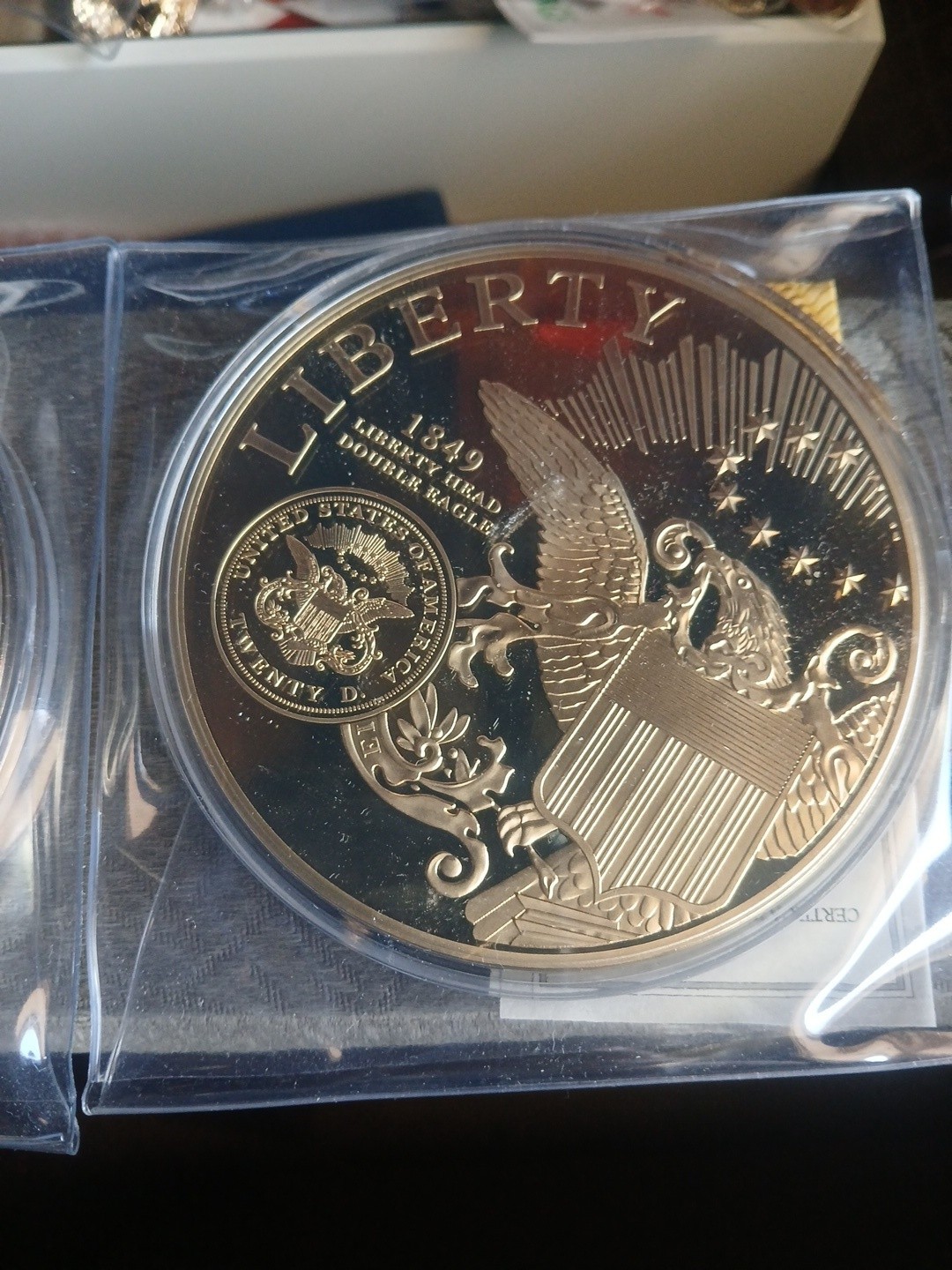 3 Lot American Mint Classic Eagles U.S. 376g Layered 24k Gold Replica 2016 (R)