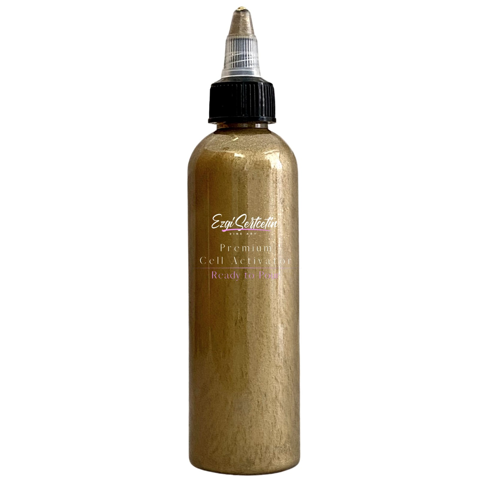 Premium Cell Activator 4oz Metallic 24K Gold Ready to Pour Acrylic Paint