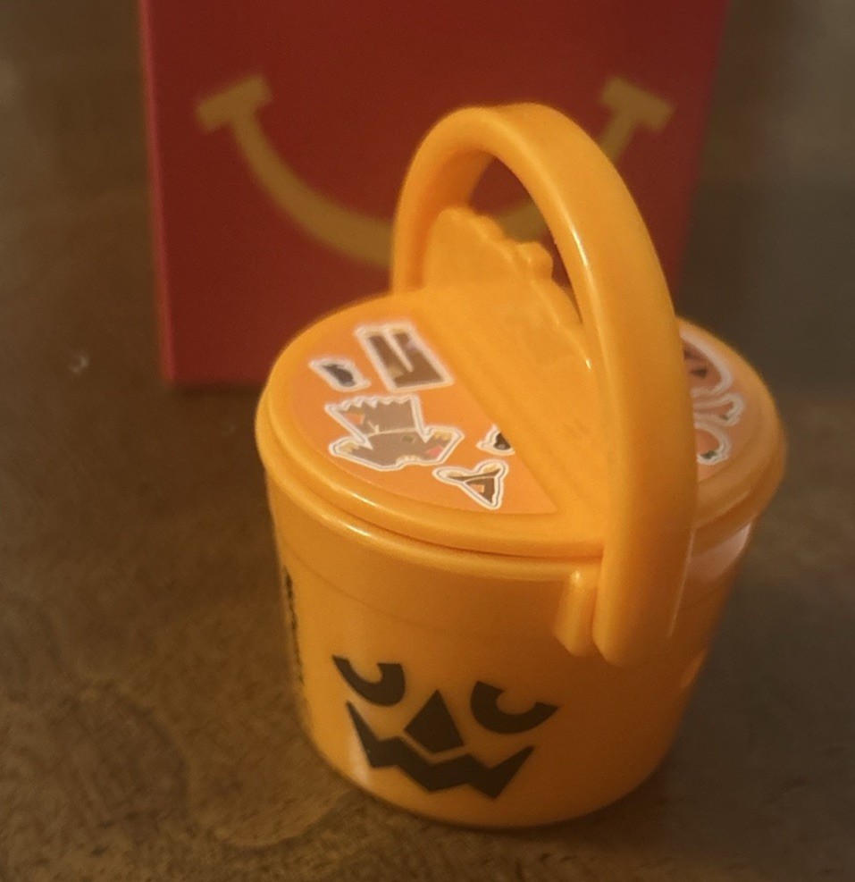 Lil McDonald’s Halloween Pumpkin Bucket Orange Mini Toy Happy Meal
