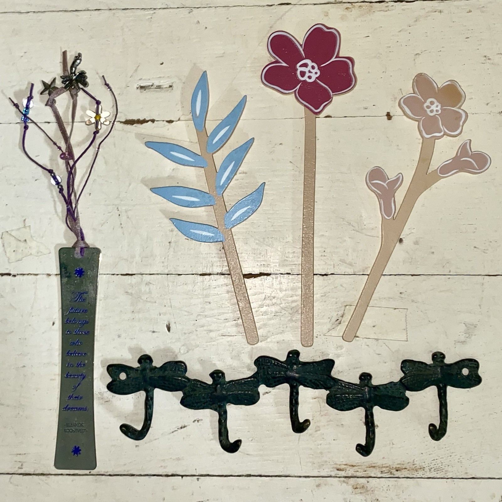8.8 lb Women Butterfly Art Fun Colorful Trinkets Collectibles Junk Drawer Lot