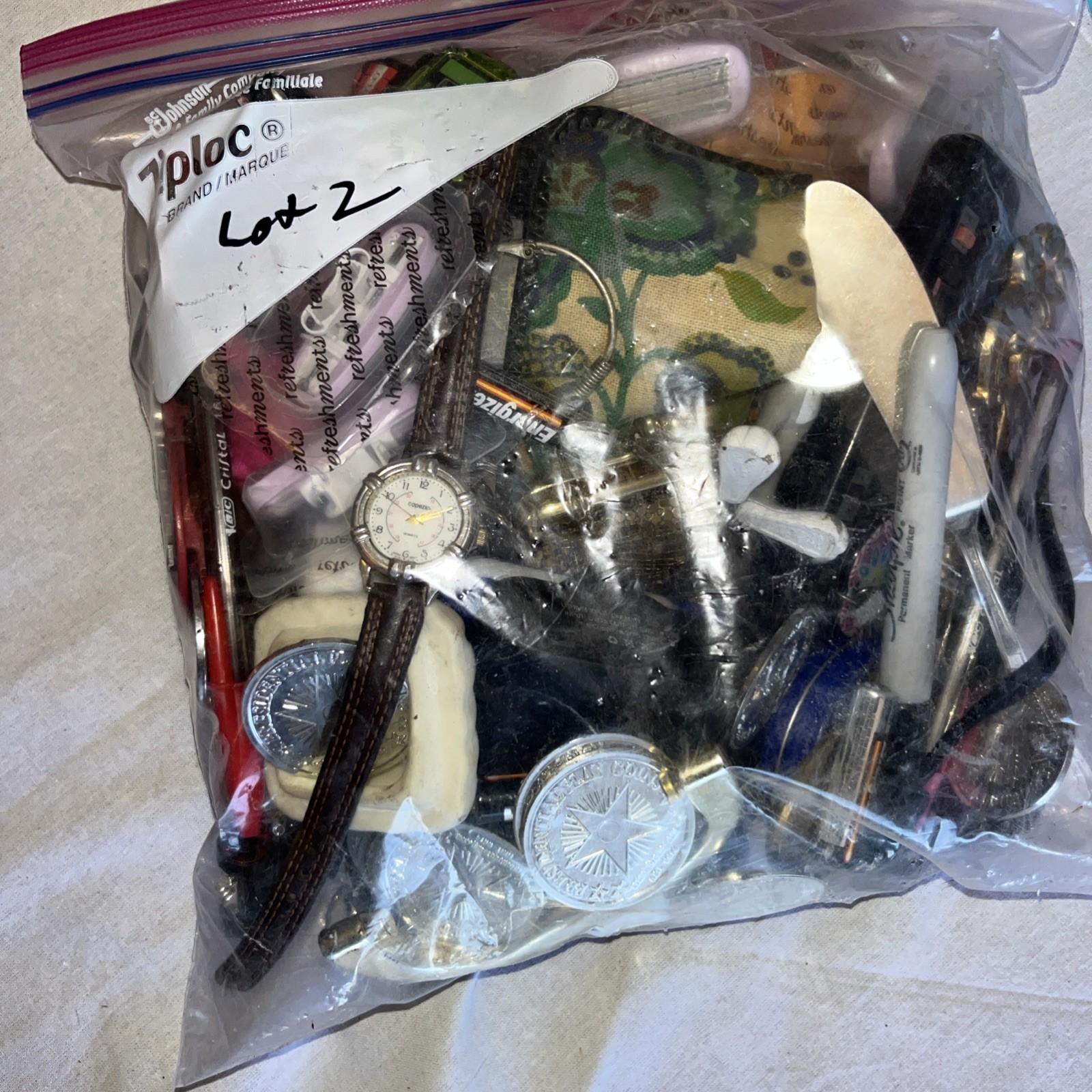 3.5 Pound Junk Drawer Lot Toys Remotes Wallets Pouches Harmonica