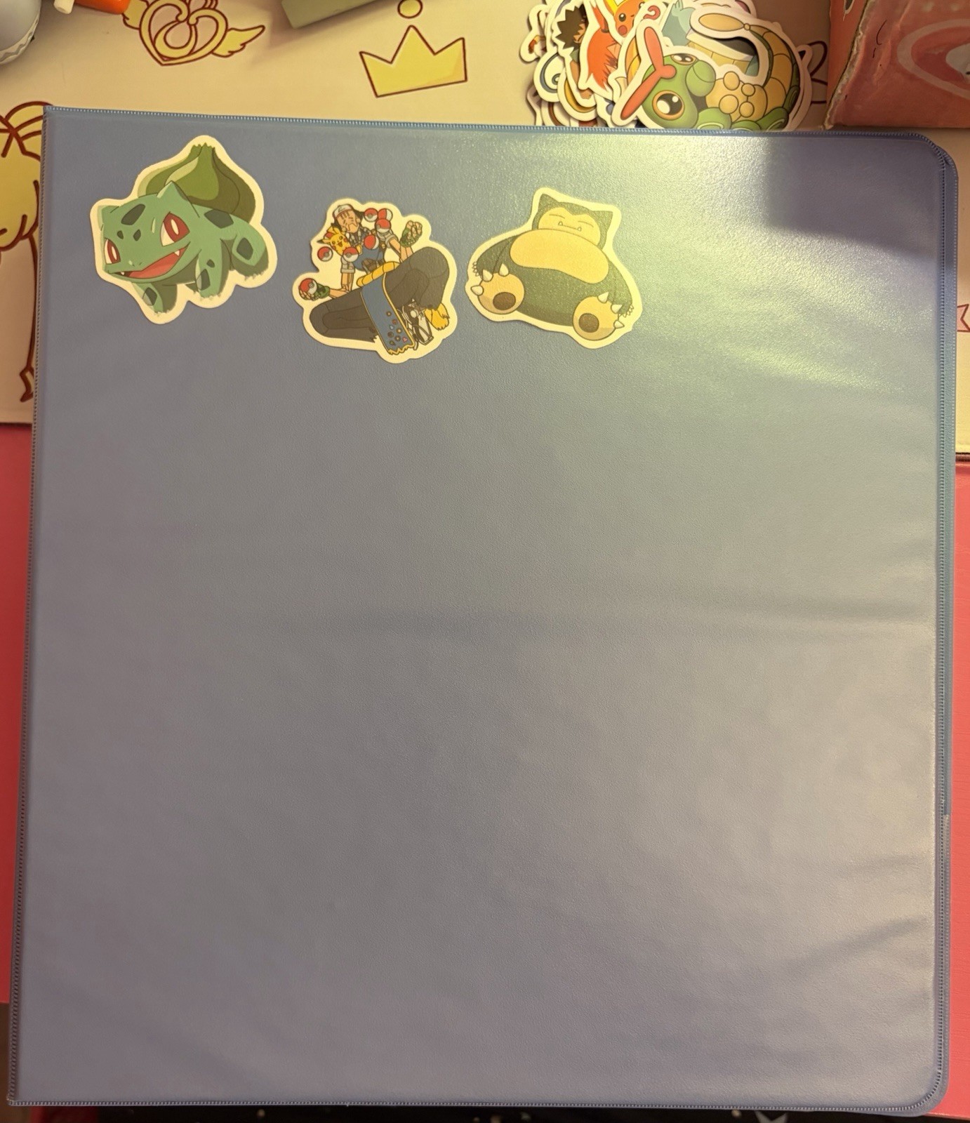Binder W/Pokemon Cards&Stickers+extras