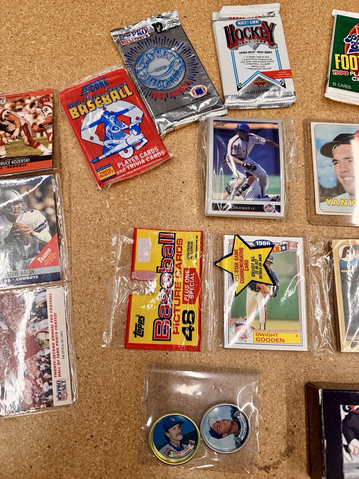 Sports Comics & Coins Collection Lot #1 Football Hockey Baseball Coins Angelus