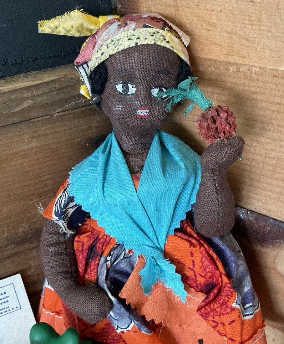 Vintage junk drawer LOT Island Caribbean Souvenirs Jewelry Doll stones coins