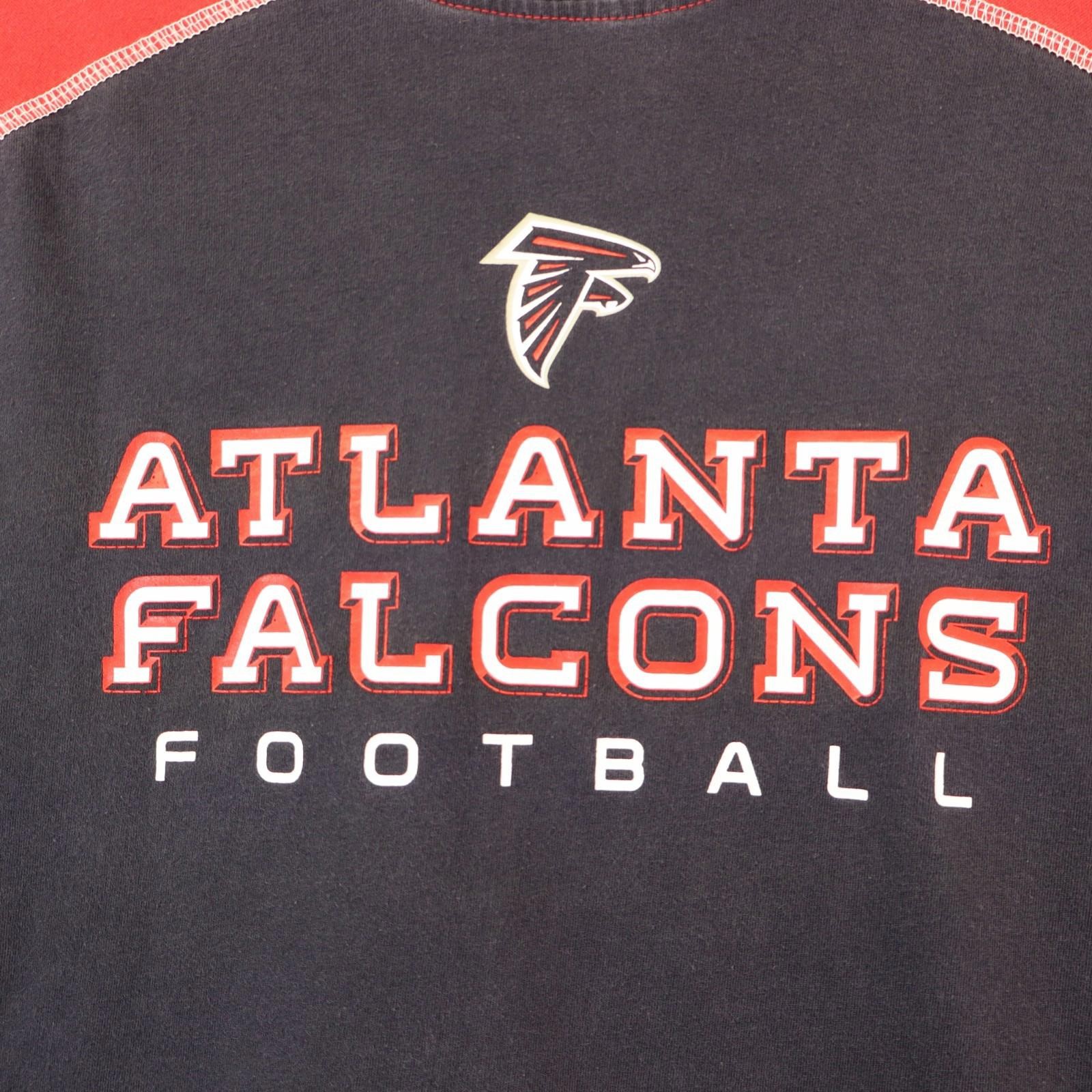 Reebok Atlanta Falcons Medium Black Long Sleeve Shirt Vtg