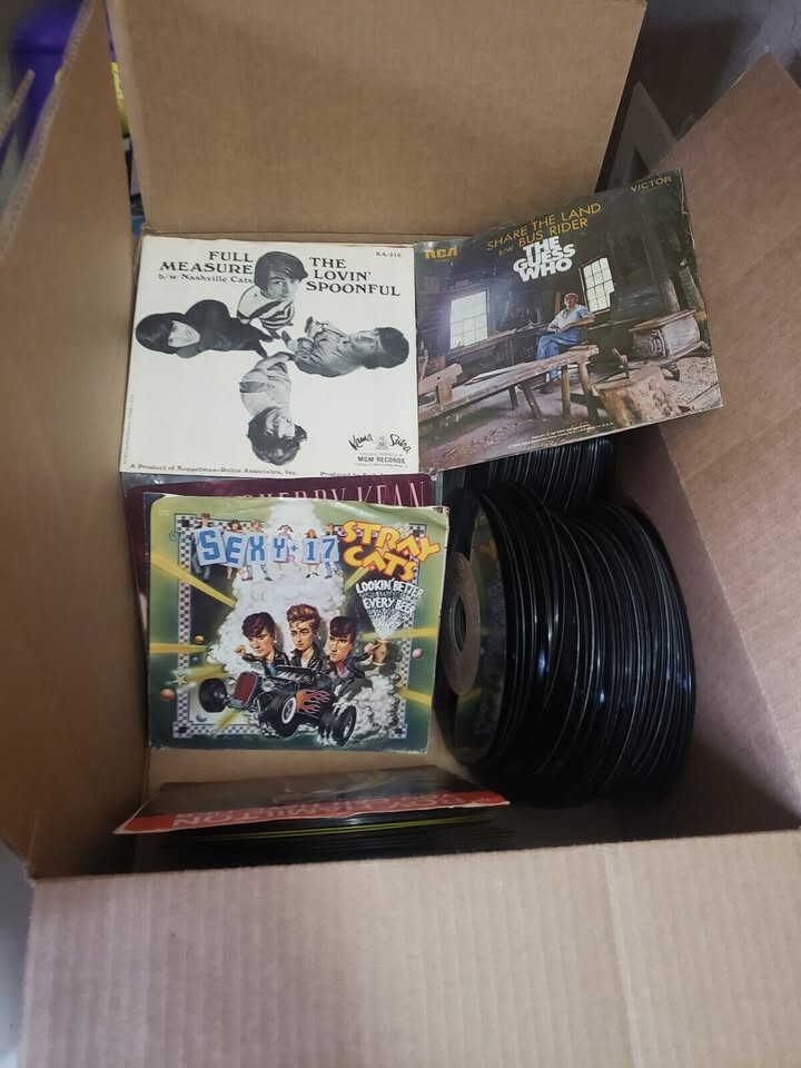35000 VG++ 7″ 45 records lot or 1/2 the lot for 1/2 price VARIOUS 1950s to 2000s