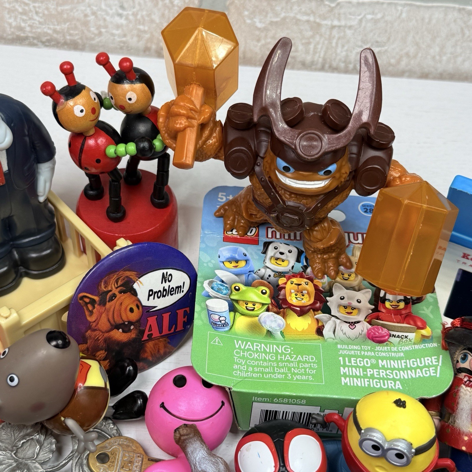 Junk Drawer Mixed Lot Assorted Smalls Toys Trinkets 2.76 Pounds