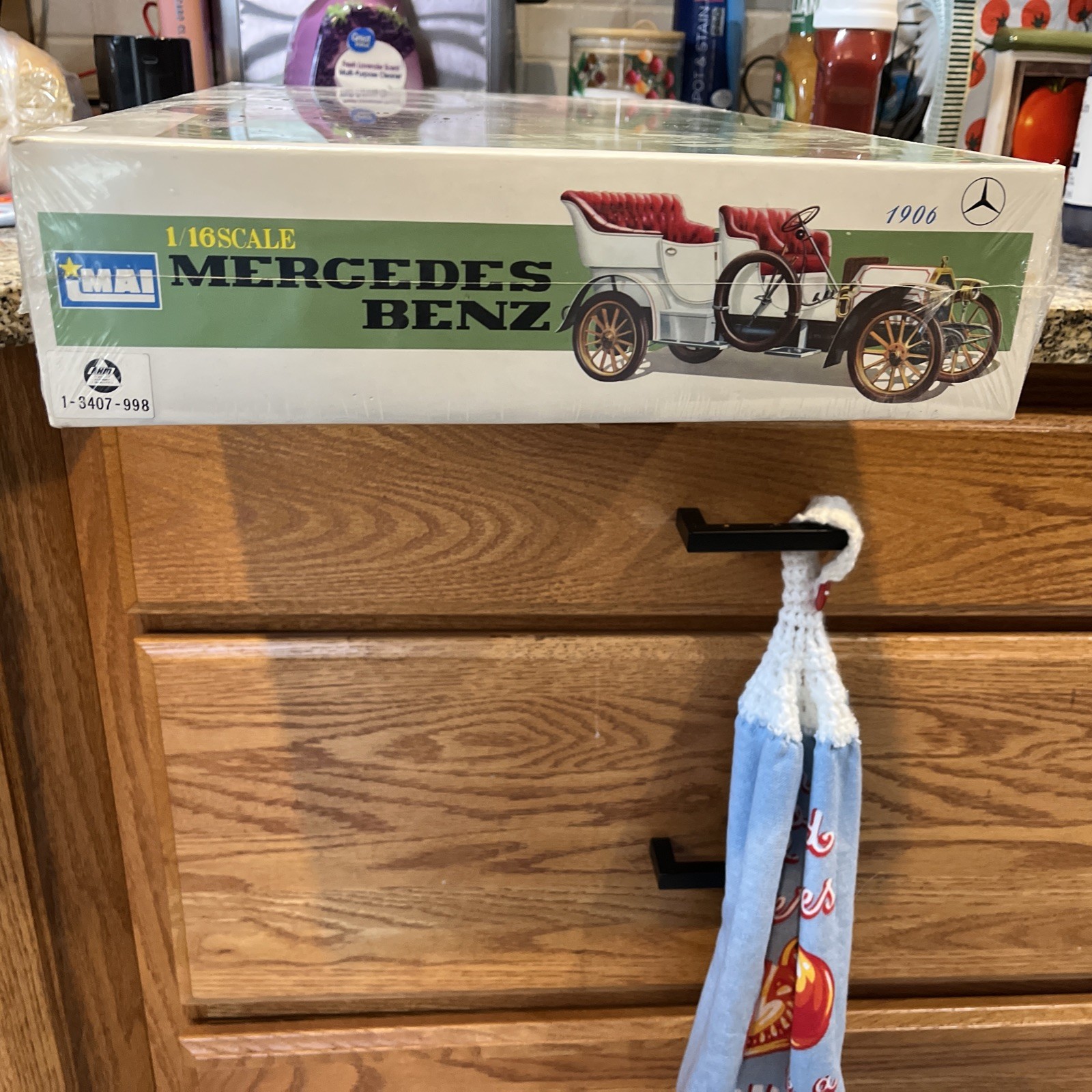 [Unassembled] BANDAI 1/16 Scale 1906 Mercedes-Benz Plastic Model Kit Banzai Old