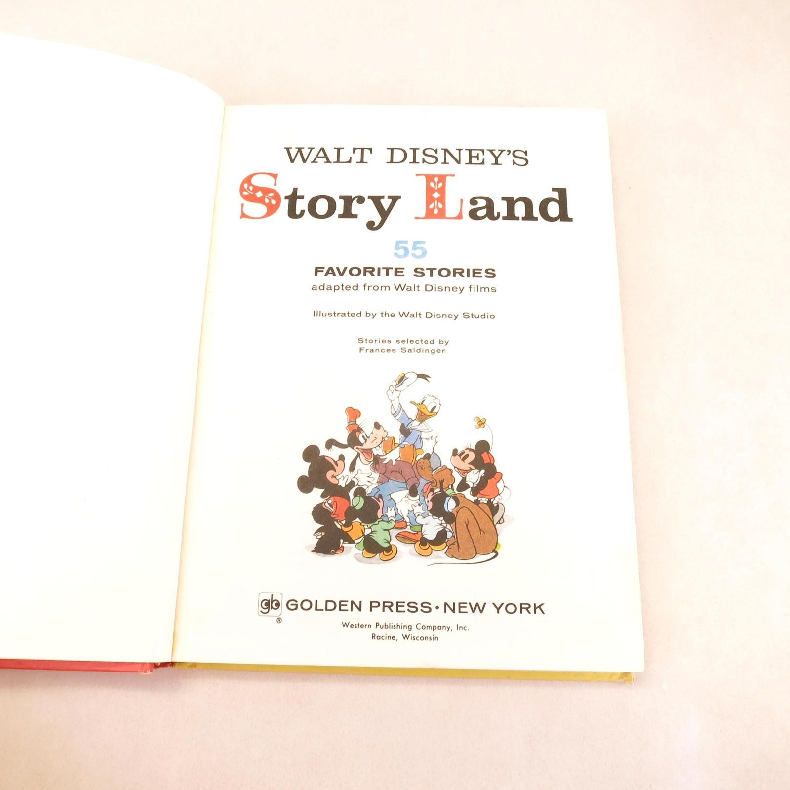 Walt Disney’s Story Land Book Includes 55 Children Stories from Disney 1962