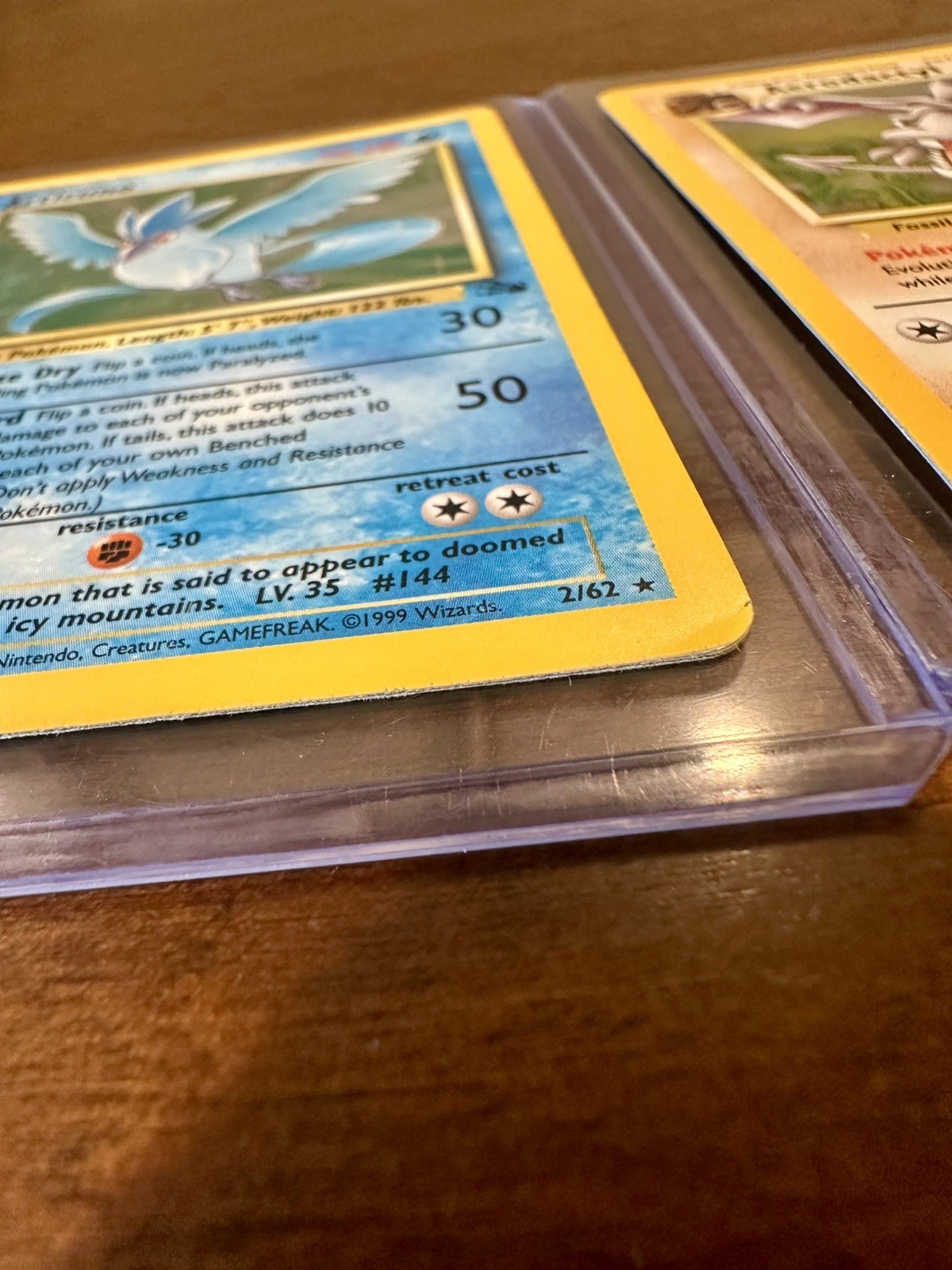 Holographic Pokemon Cards Articuno, Kangaskhan, Lapras, Aerodactyl Base Set