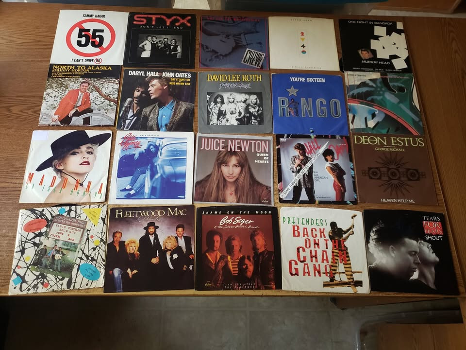 35000 VG++ 7″ 45 records lot or 1/2 the lot for 1/2 price VARIOUS 1950s to 2000s