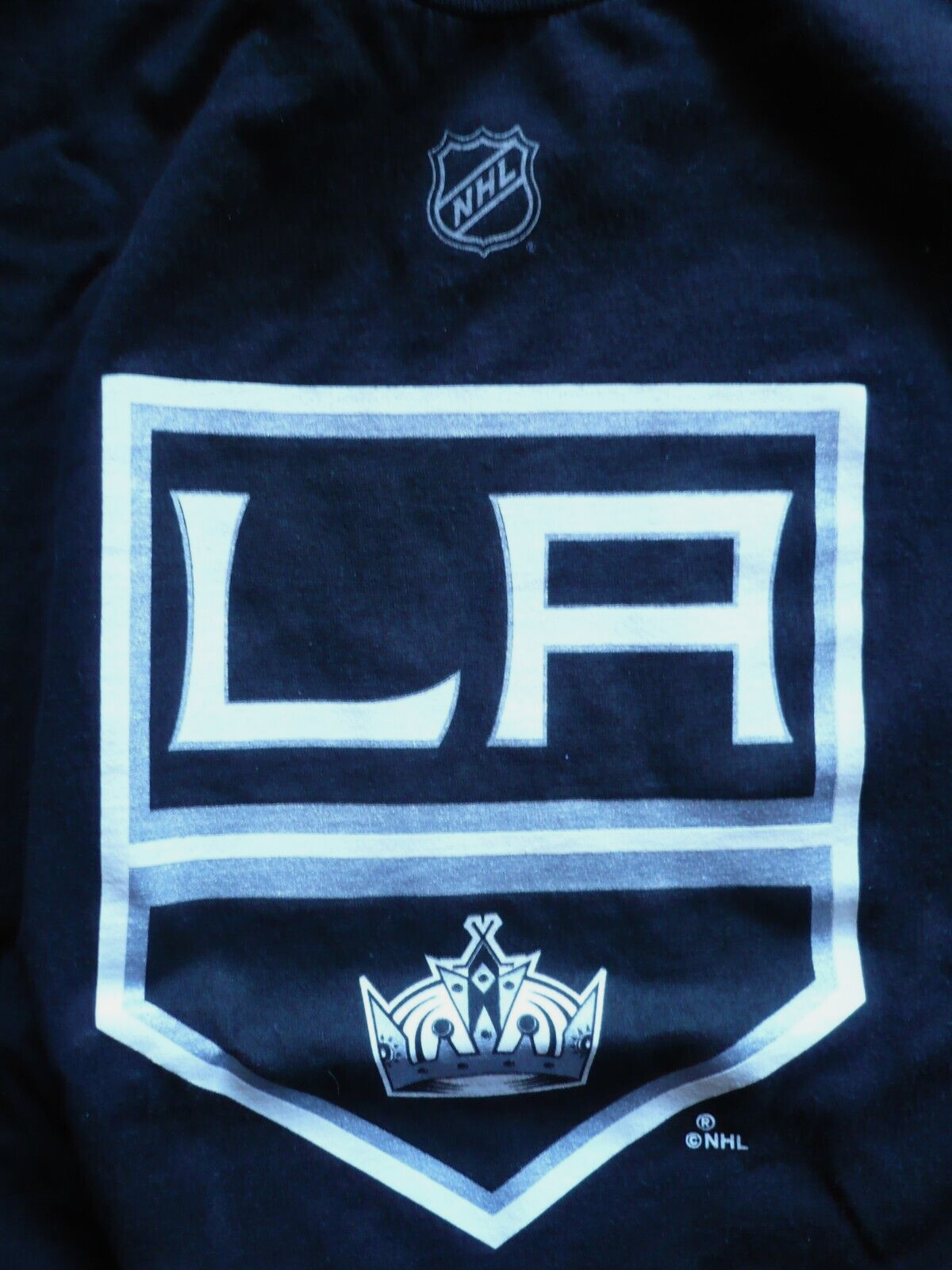 LA KINGS, NHL, QUICK 32 Design REEBOK T-Shirt YOUTH XL EG TG 18 Short Sleeve BLK