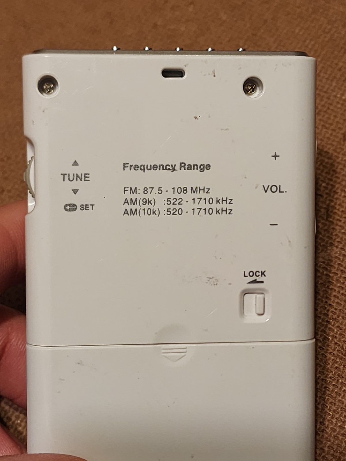 Sangean DT-160 AM/FM 2 Bands Receiver Stereo Pocket Radio, w/ Earbuds, White