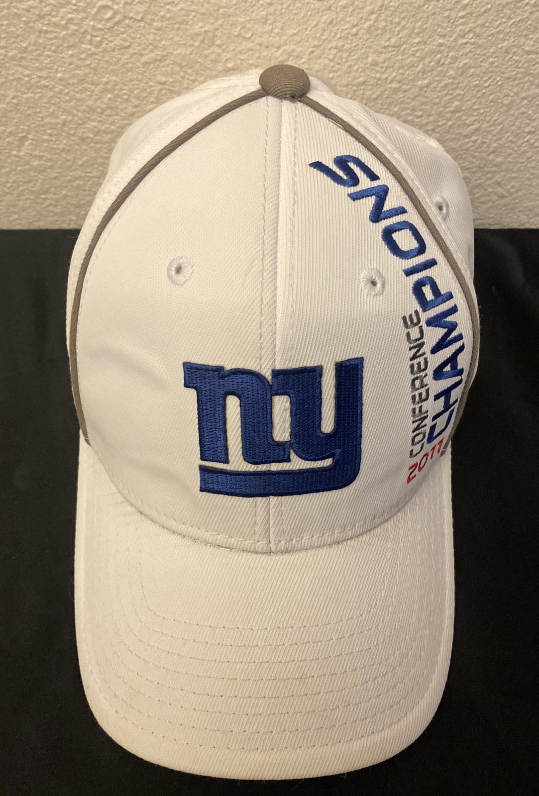 Super Bowl XLVI Conference Champions Cap Hat 2011 New York NY Giants Reebok NFL
