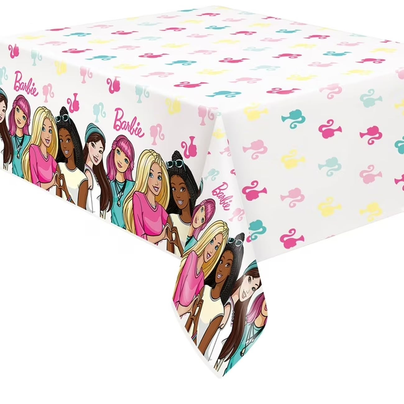Unique Barbie Rectangular Plastic Table Cover 54 x 84