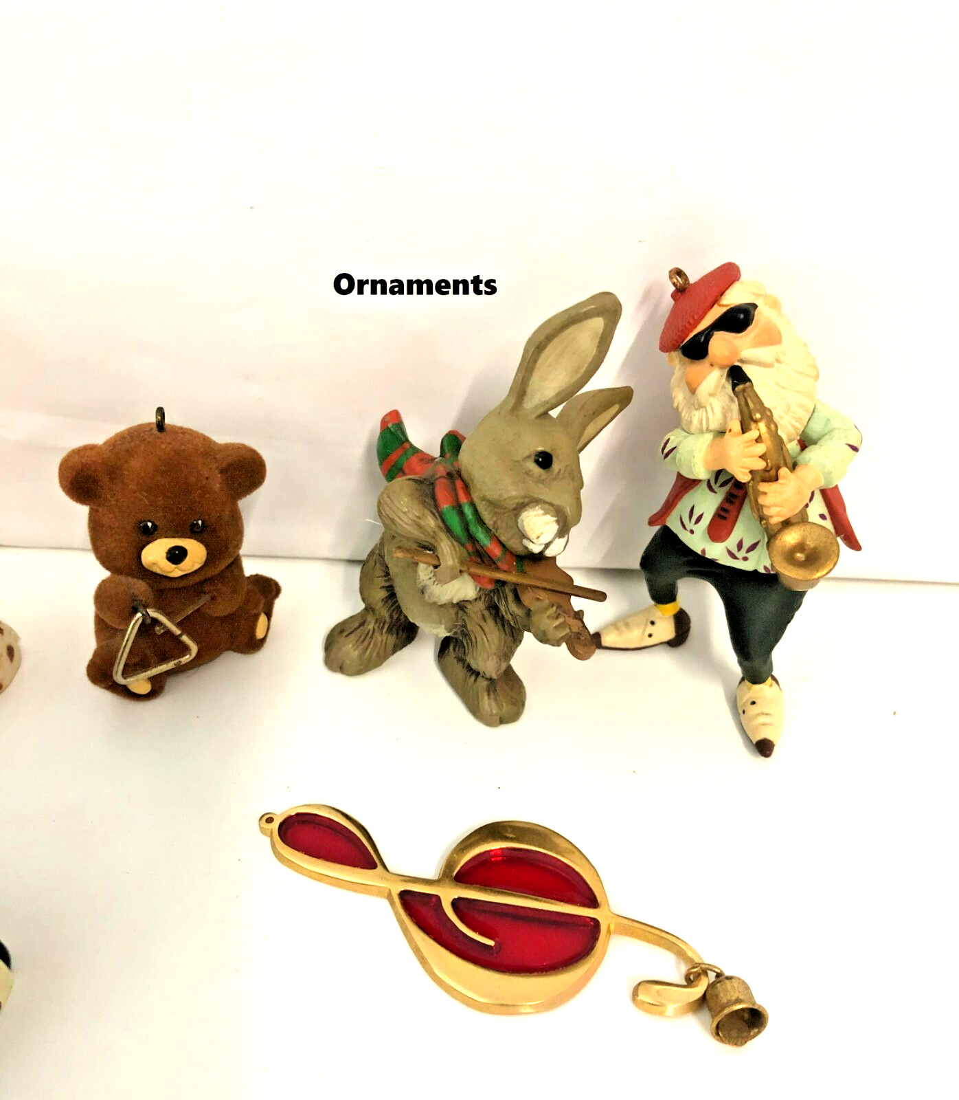 Vintage Lot 23 Music Miniatures Trinkets Buttons Ornaments Figurines Instruments