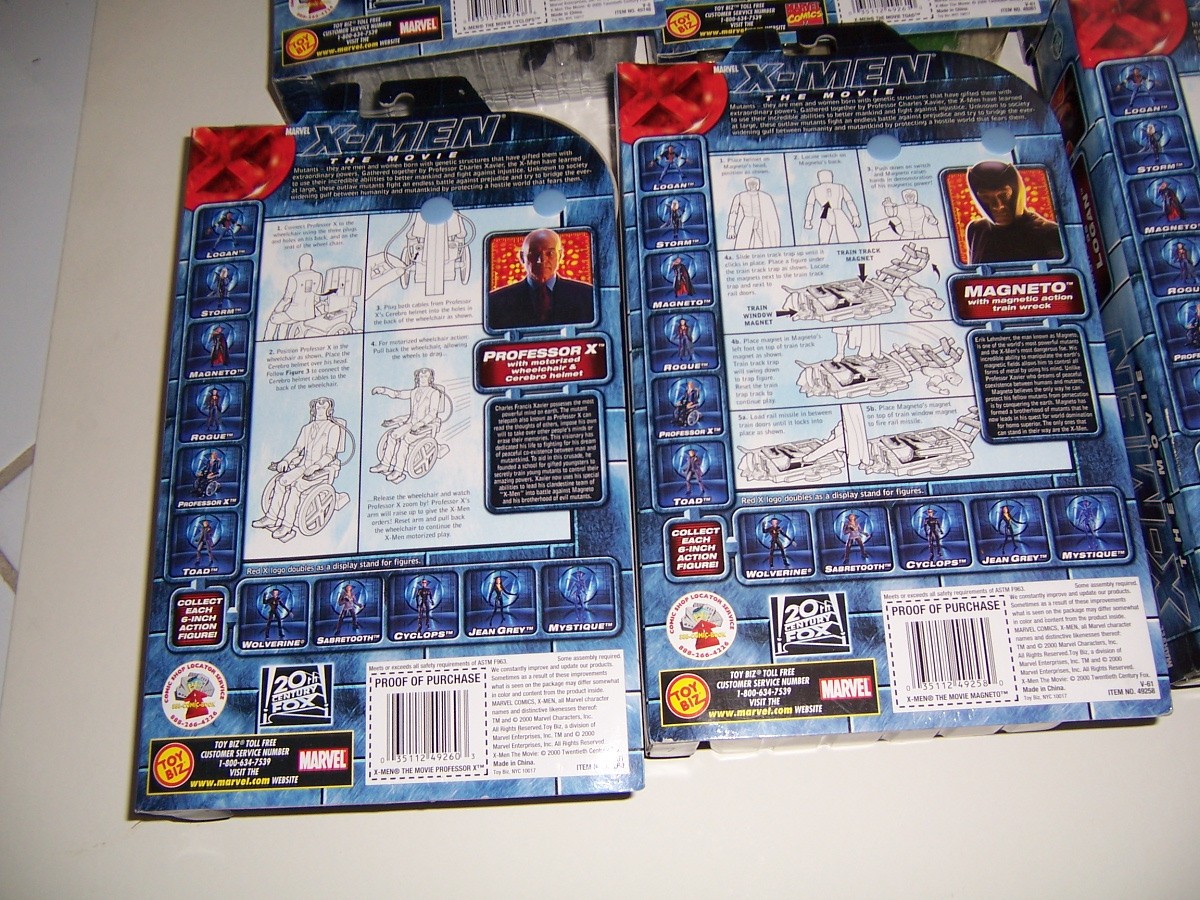 NEW X-MEN The Movie Figure Lot Set of 12 – One Owner Rogue Mystique Wolverine +