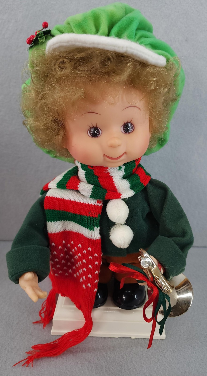 Santa’s Best Animated Christmas Dolls Boy & Girl Set Vintage Thailand