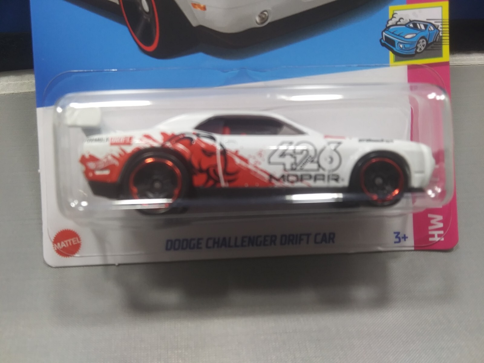 Hot Wheels Dodge Challenger Drift Car HW Drift #3/5 White Diecast 1:64 Scale New